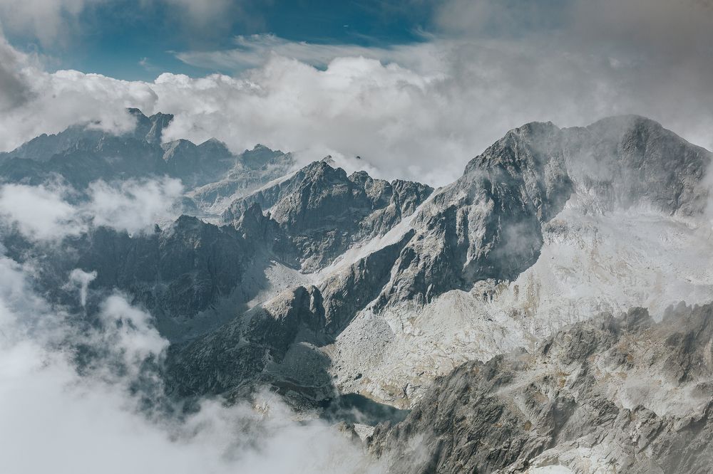 View from Lomnica Peak- Highest point in Tatras
