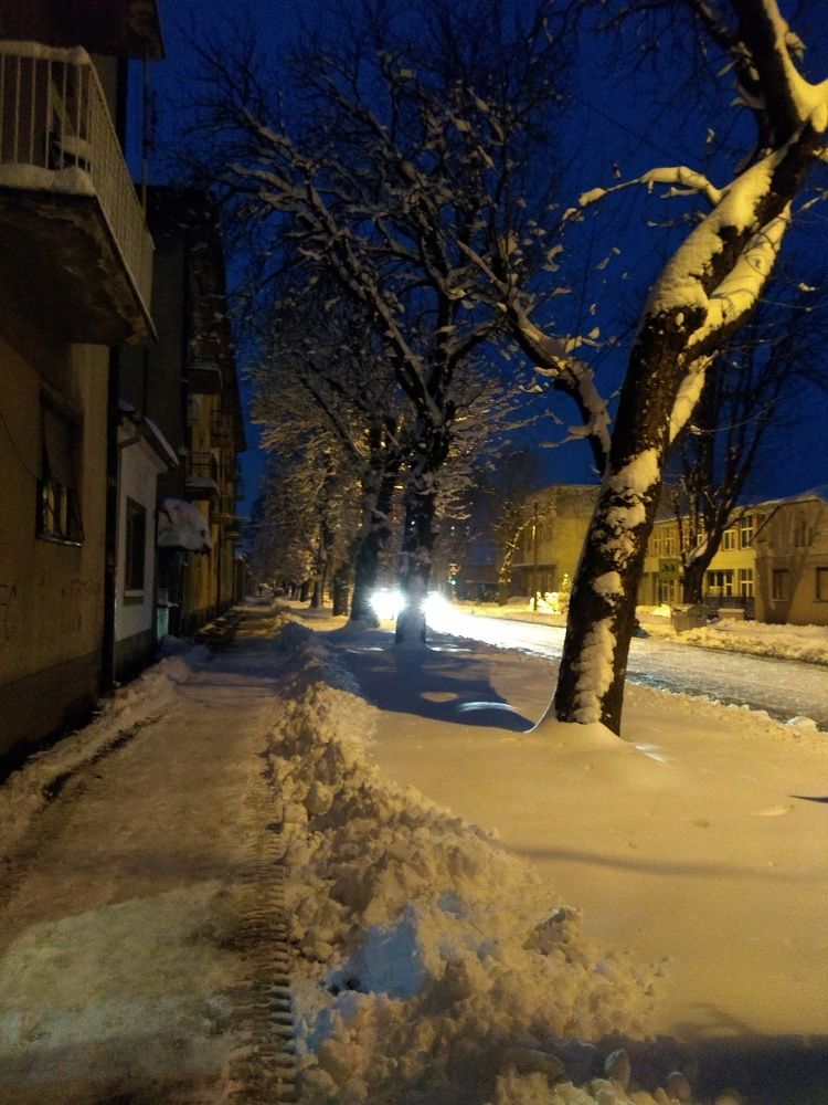 City street at night