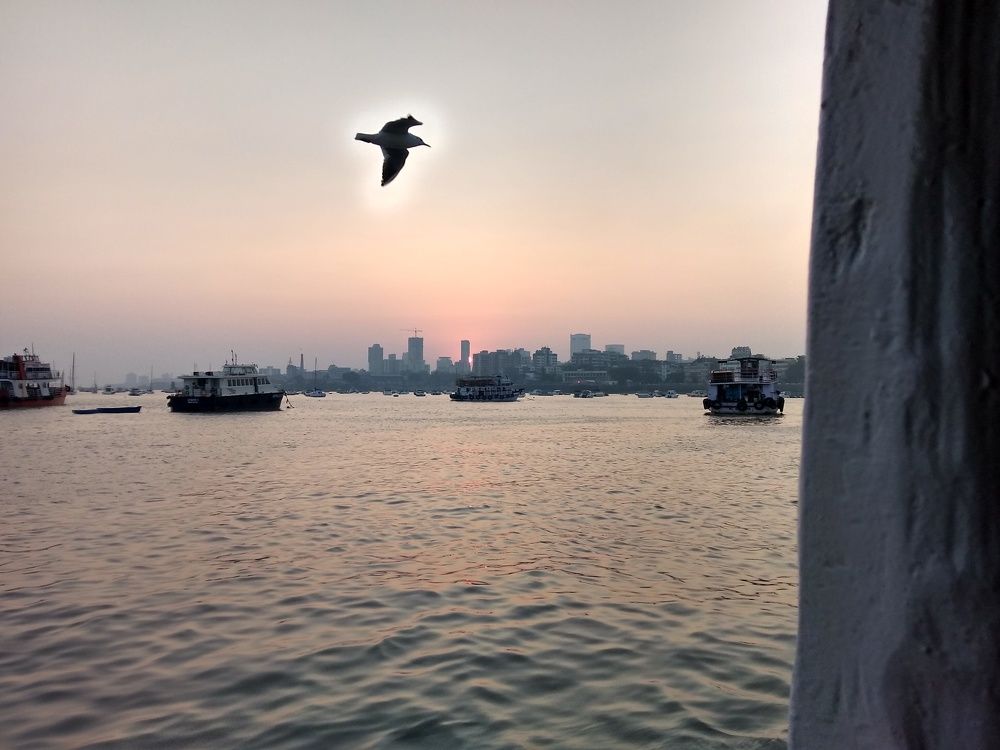 Sunset among the buildings