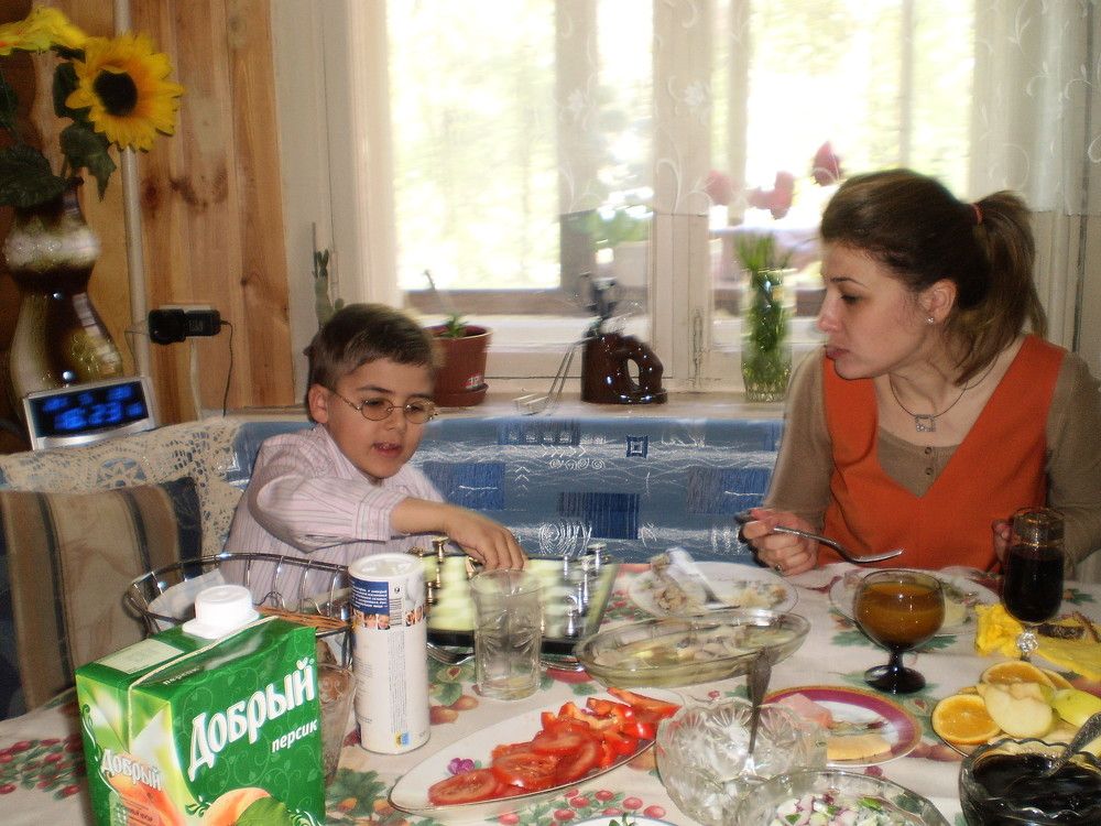 Чаепитие на даче.