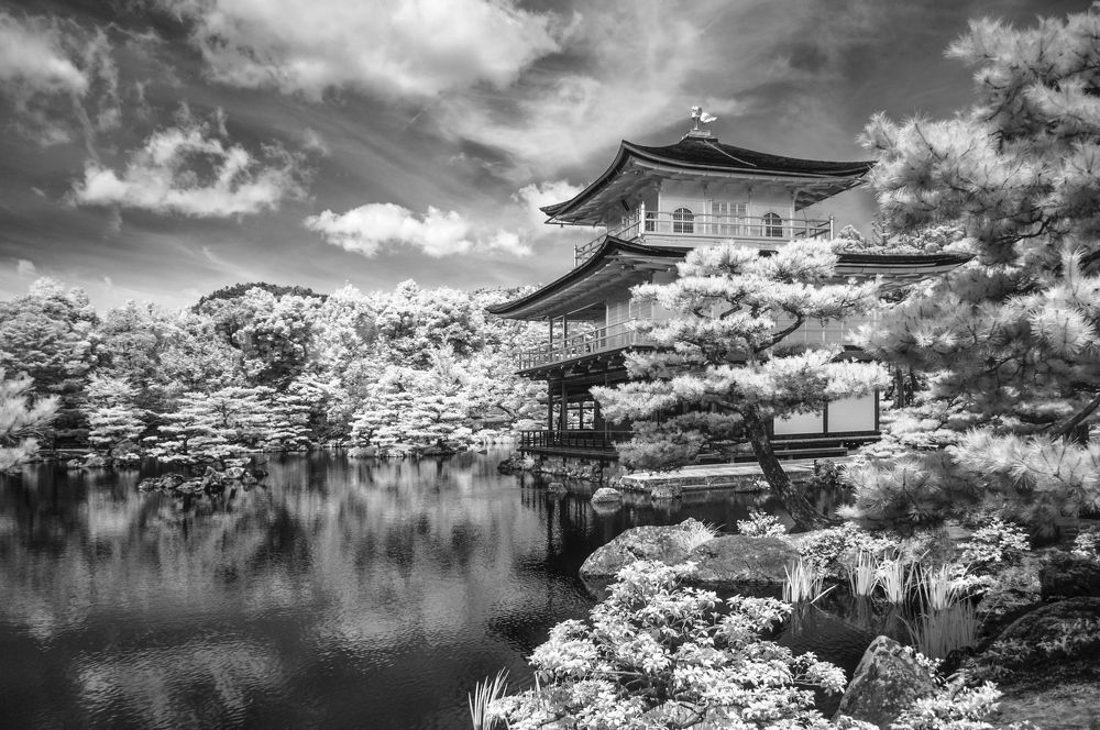 Unpredictable storm clouds at Kinkahu-ji