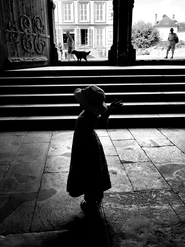 Little lady in the church