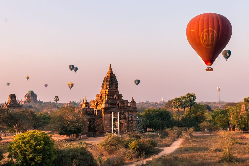 Sunrise in Bagan Myanmar