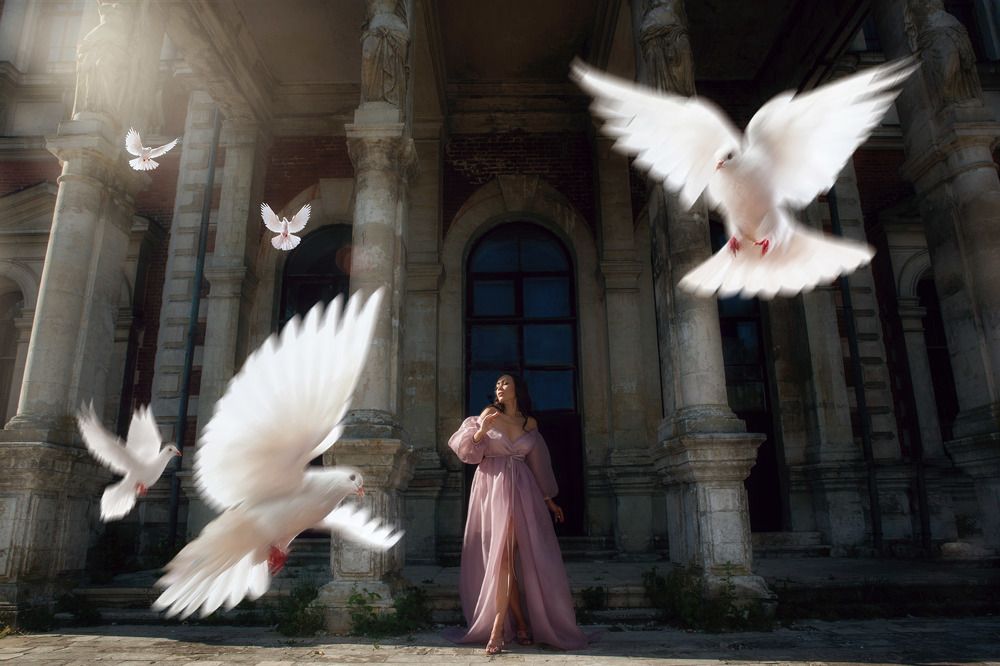 Голуби в усадьбе Быково