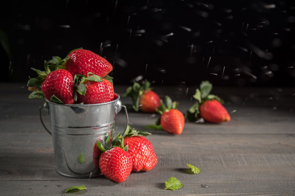 Strawberries in the dark