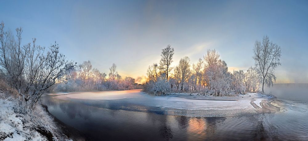 Зимние островки Енисея