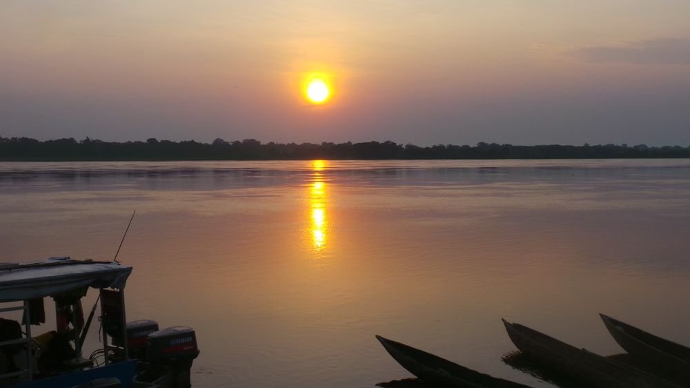 Sunrise on Oubangui River