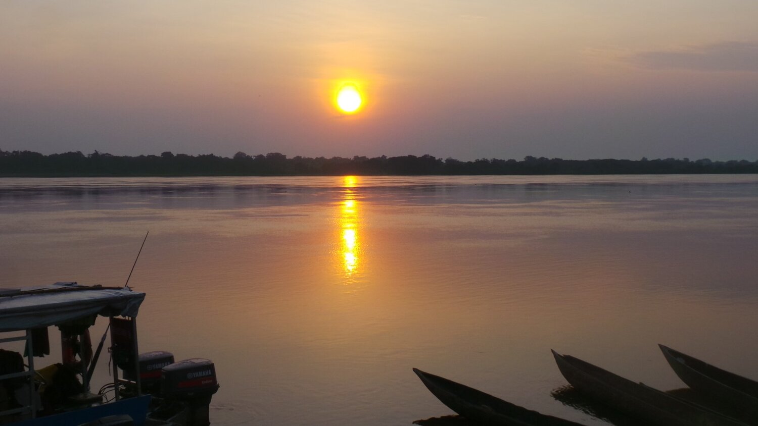 Sunrise on Oubangui River