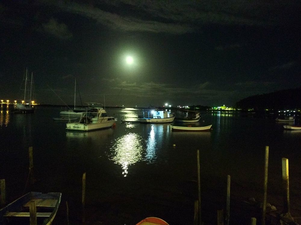 moon over boats