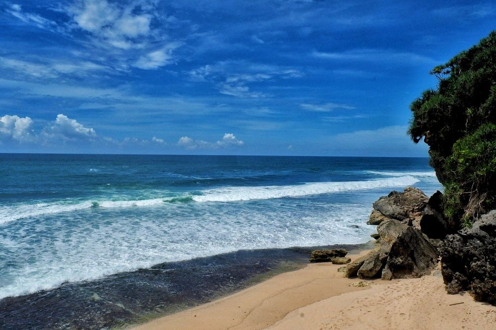 Watu lawang beach, Special Region of Yogyakarta.