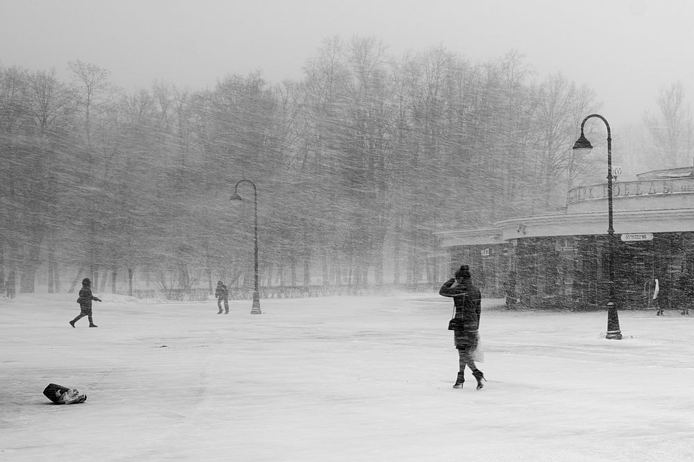 Метель. Начало весны.