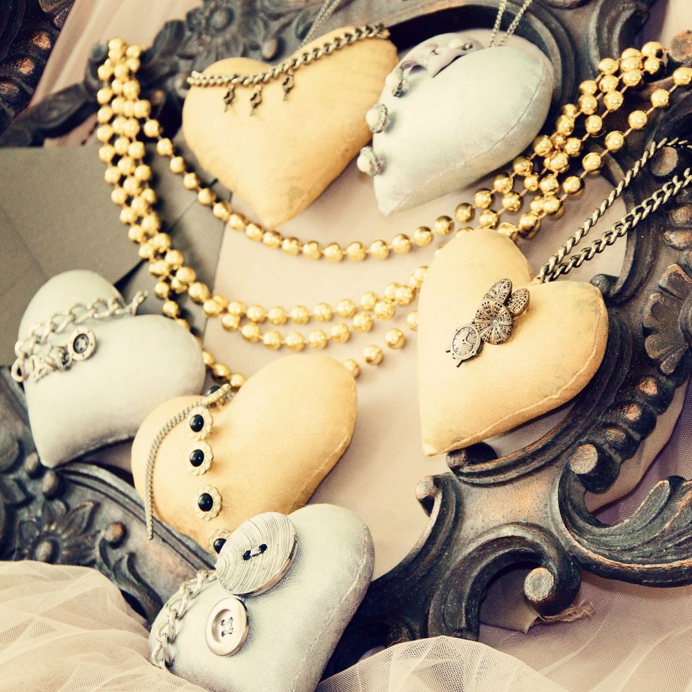 Винтажные сердца