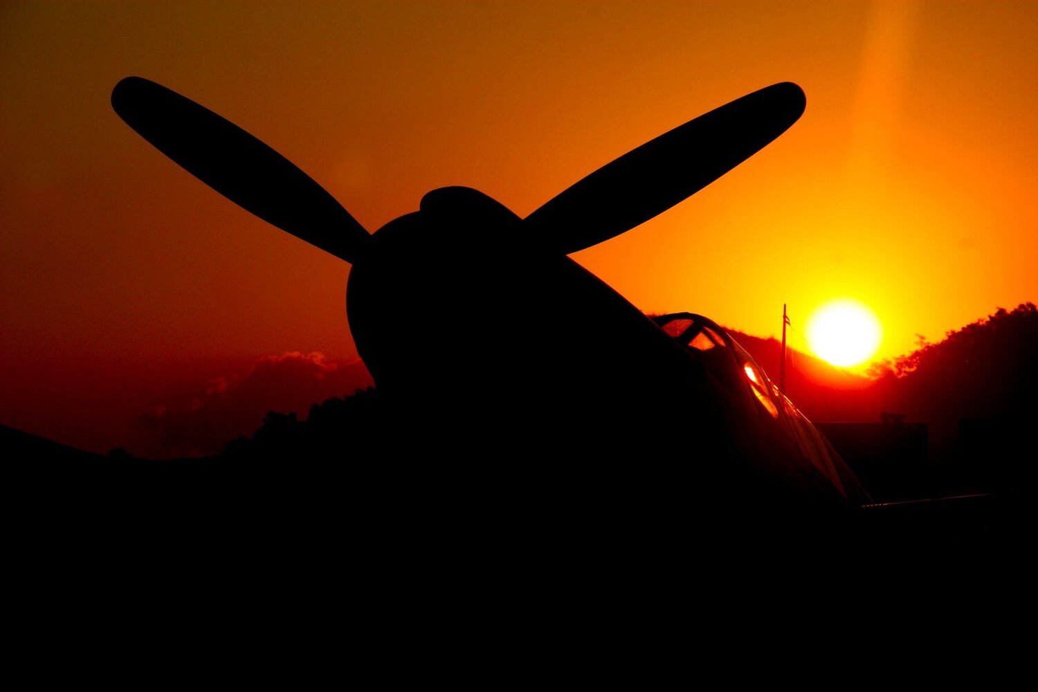 aeronautical sunset
