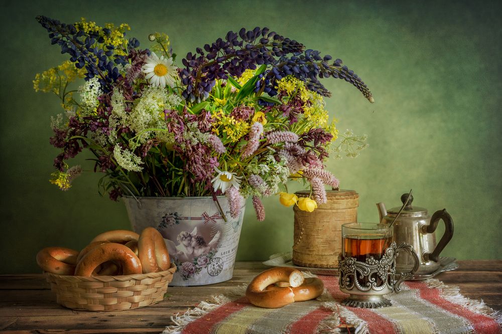 Чай с бубликами