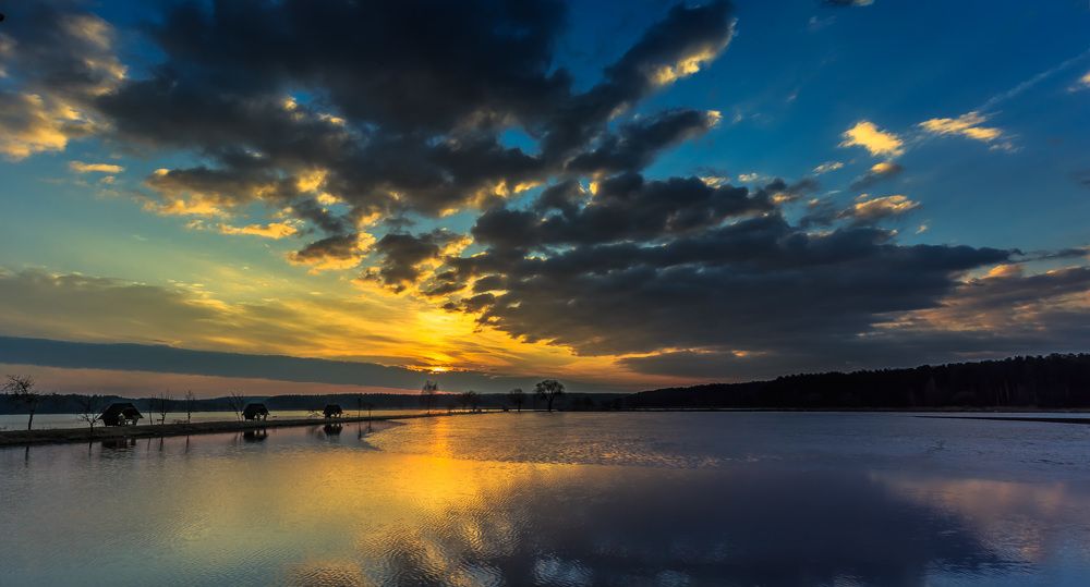 Панорама. Восход солнца на 8-е марта 2019года.