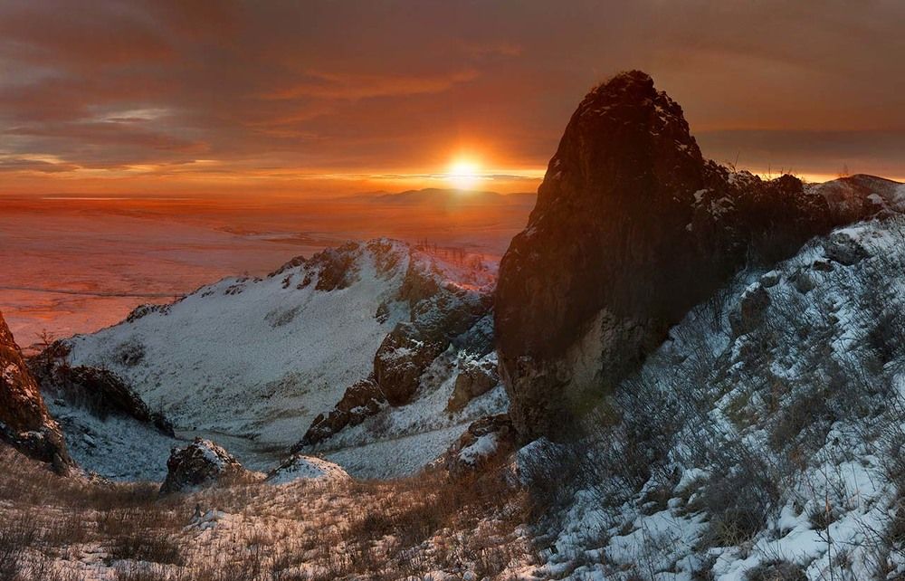 Золотой закат.