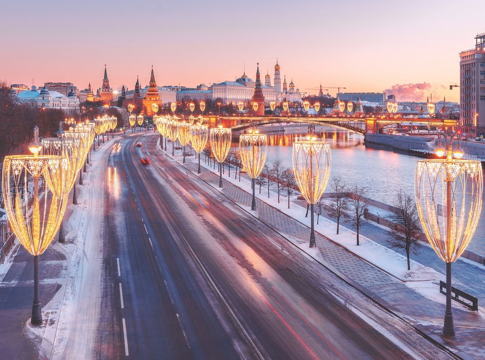 Новогодняя Москва перед Рассветом