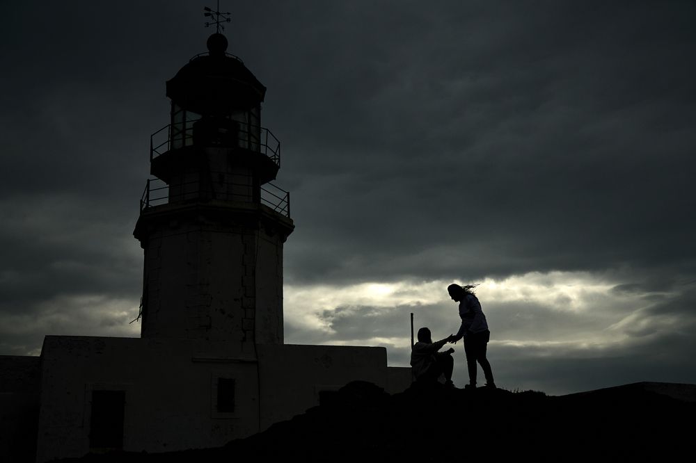 People from the village "big fish"