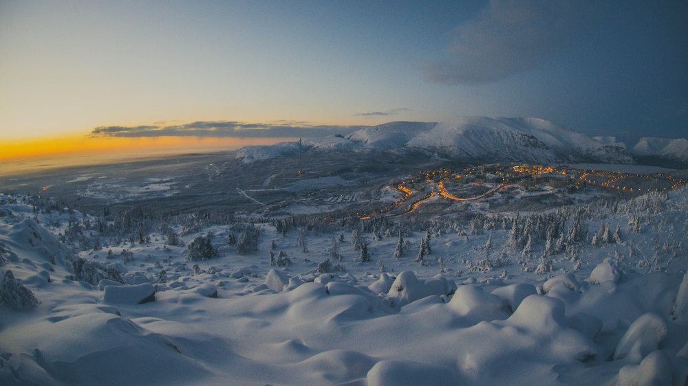 Город спит в полярную ночь