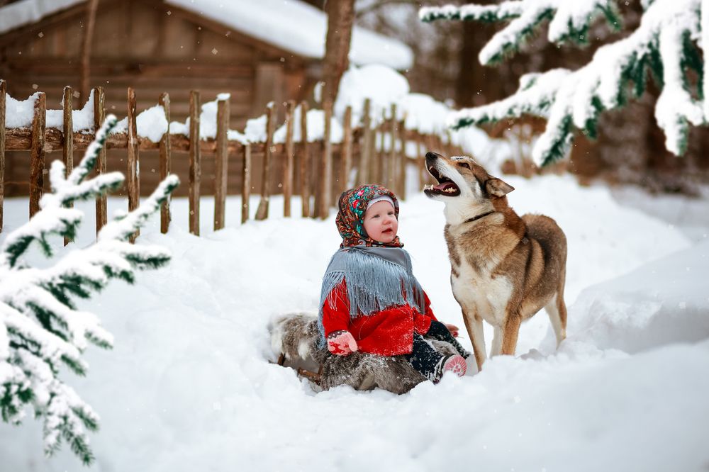Мышка в деревне