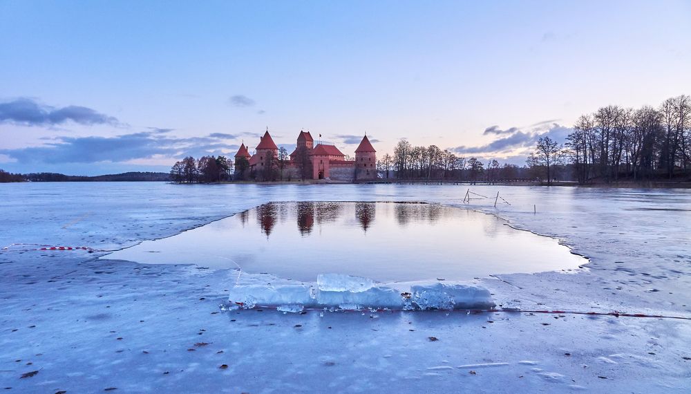 Trakai Castle, morning...