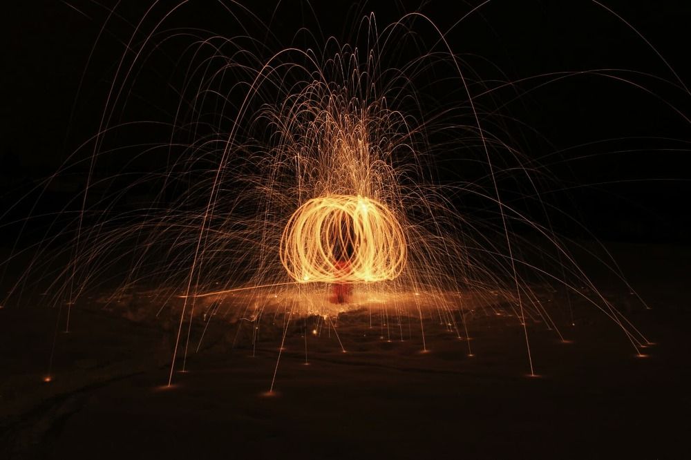 Pumpkin in the night