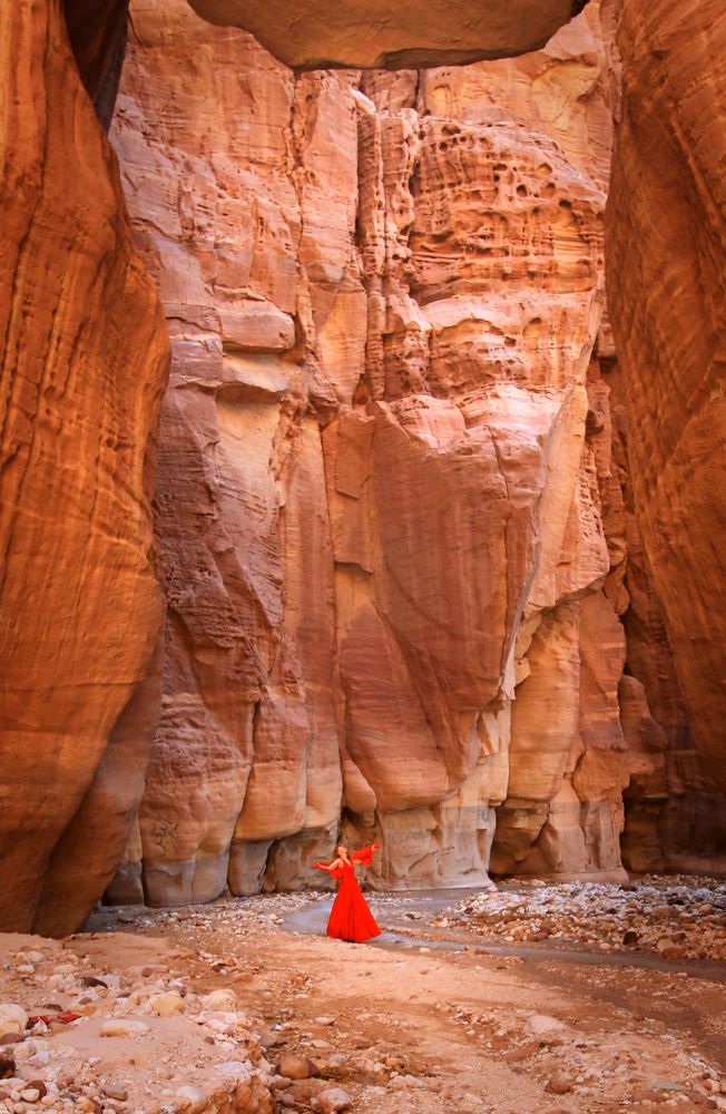 in red through the world ...