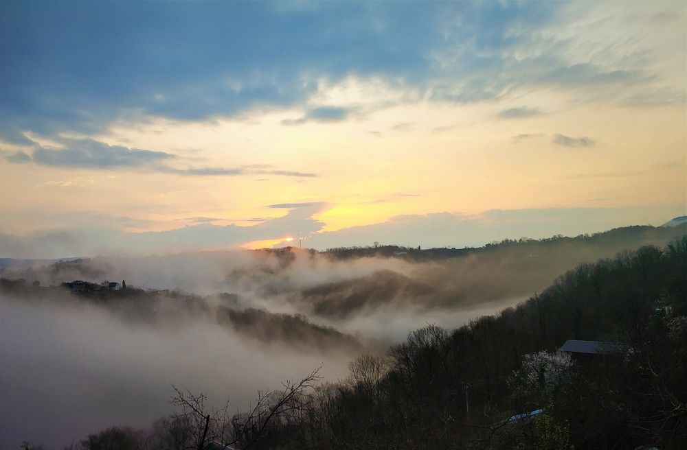 утро туманное