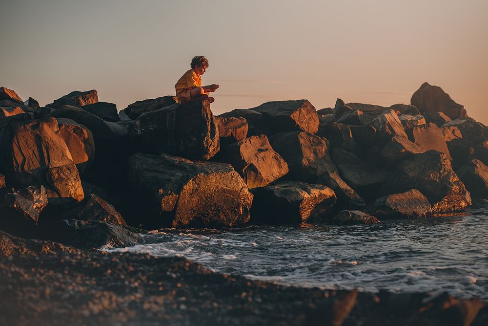 on the shore of childhood