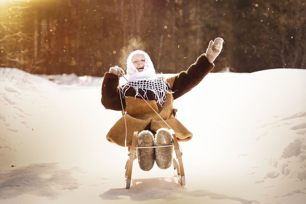 Катания на санях