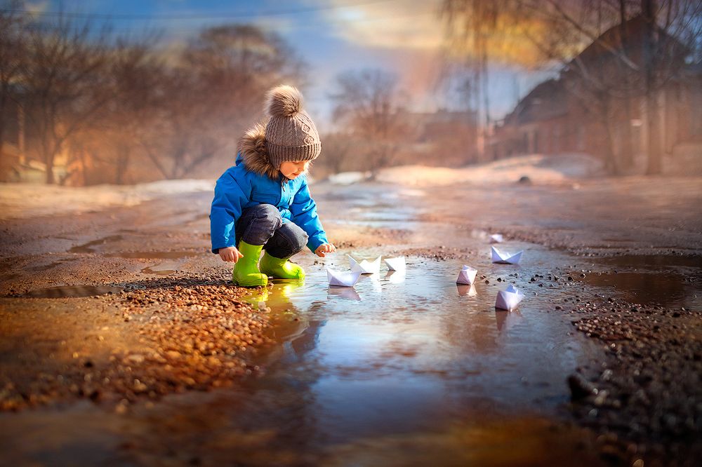 Бумажный кораблик