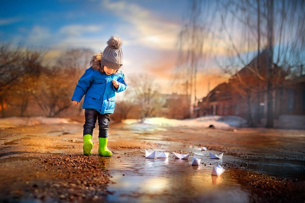 Бумажный кораблик