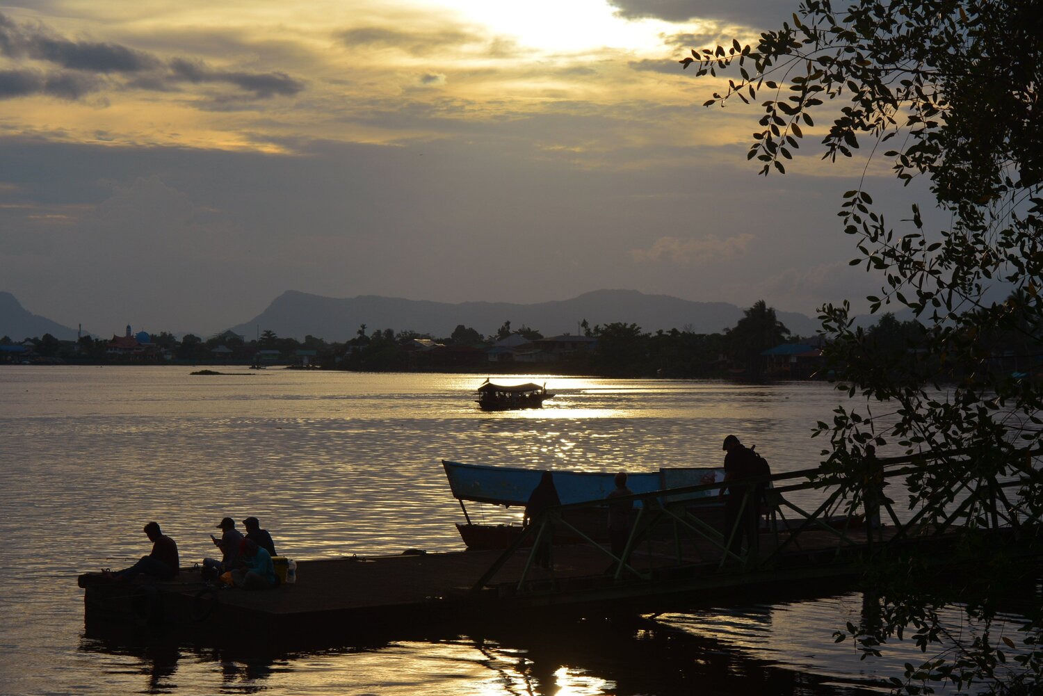 A boat and a sunset