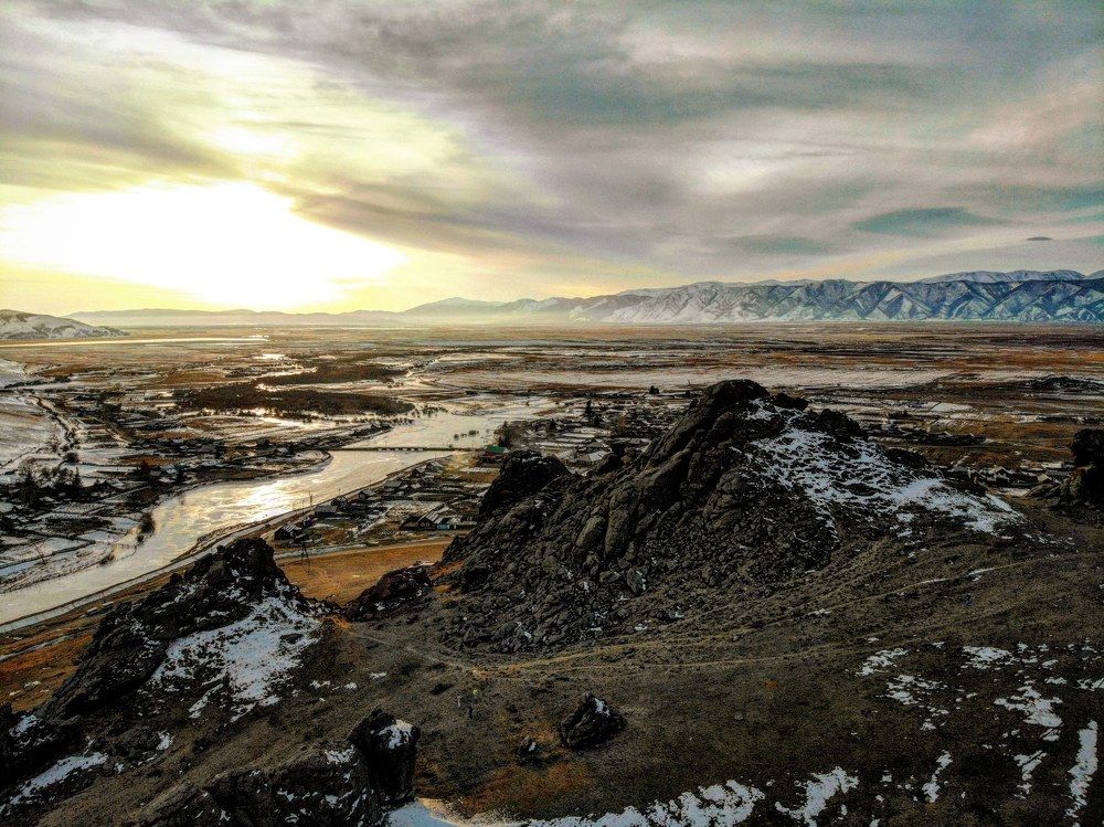 Вид на Баргузинскую долину у села Суво