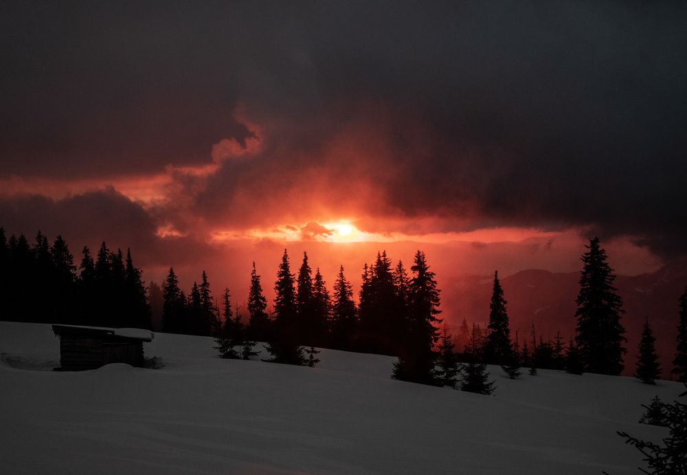 The uniqueness of sunset.
