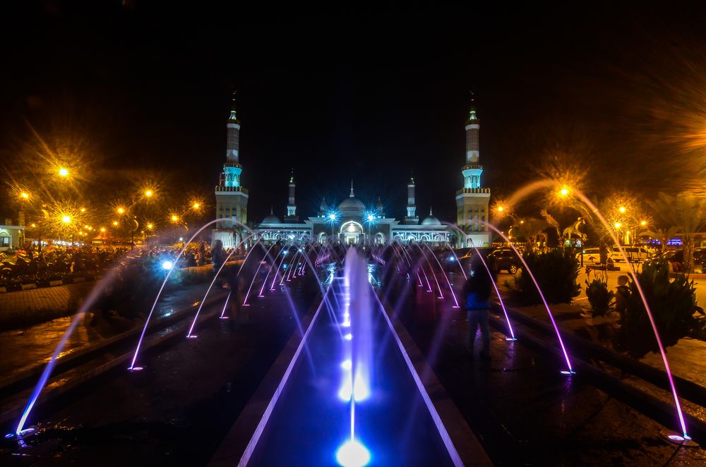 the mosque on islamic centre indramayu