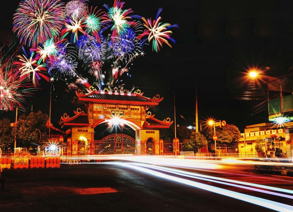 celebration in the pagoda