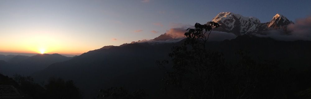 The first touch of sunlight