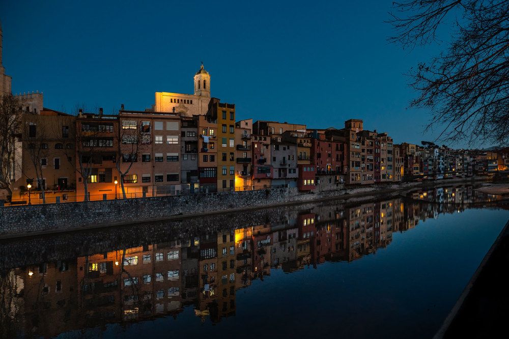 reflections at night