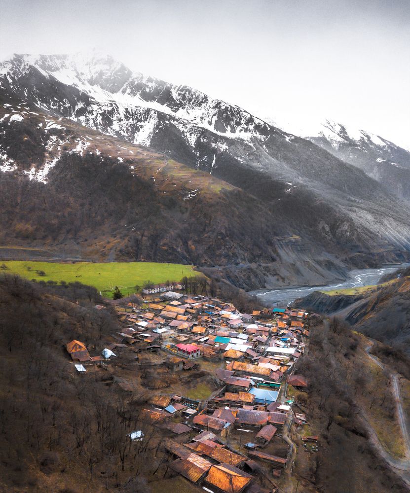 The colors of village in Azeraijan