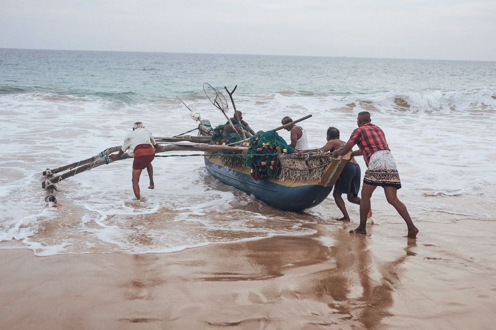 Рыбаки на Шри-Ланке