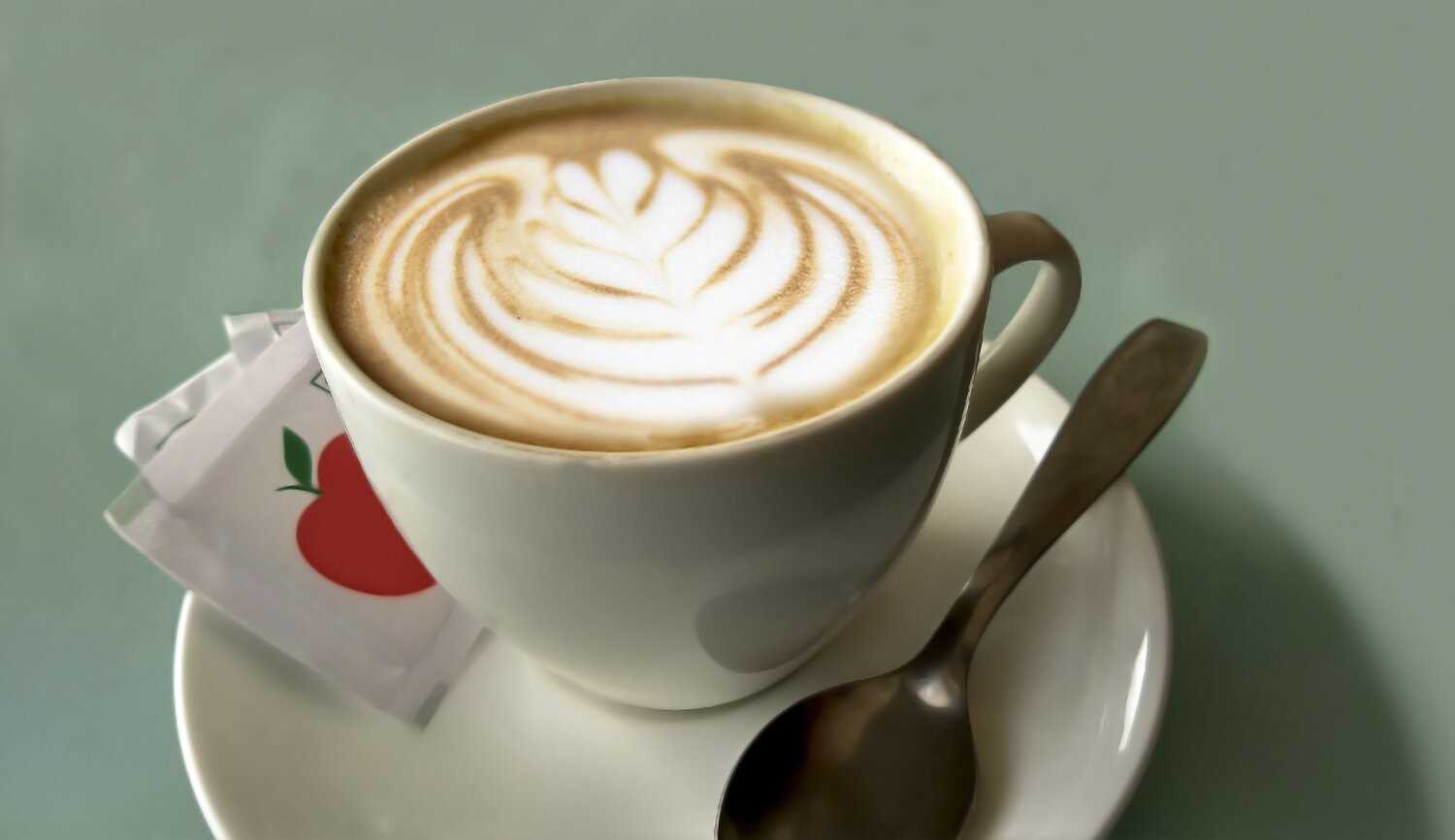 Irish cappuccino with sweet and love