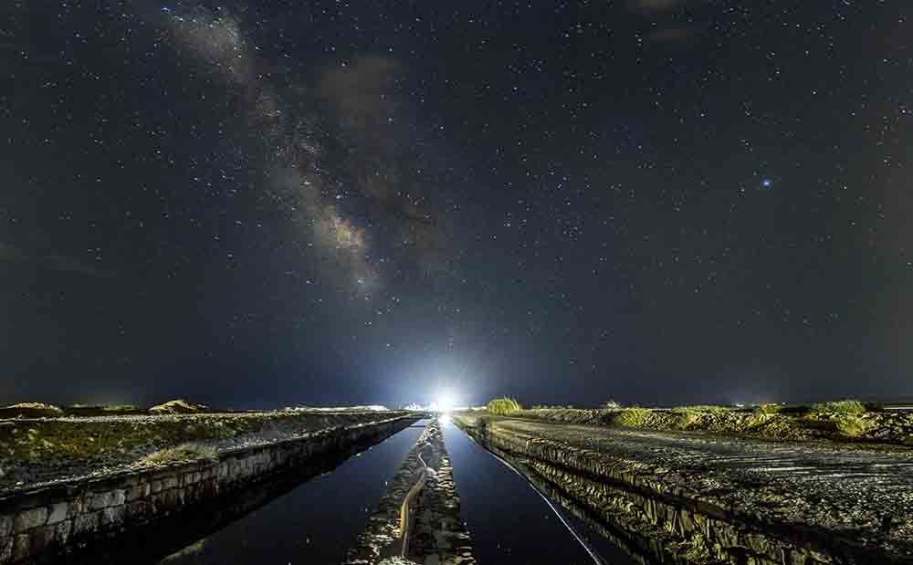 Milky way on the salt factory