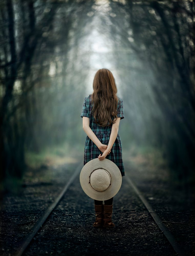 There... where the way is calling me.