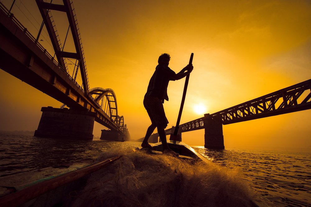 Fisherman at work !!