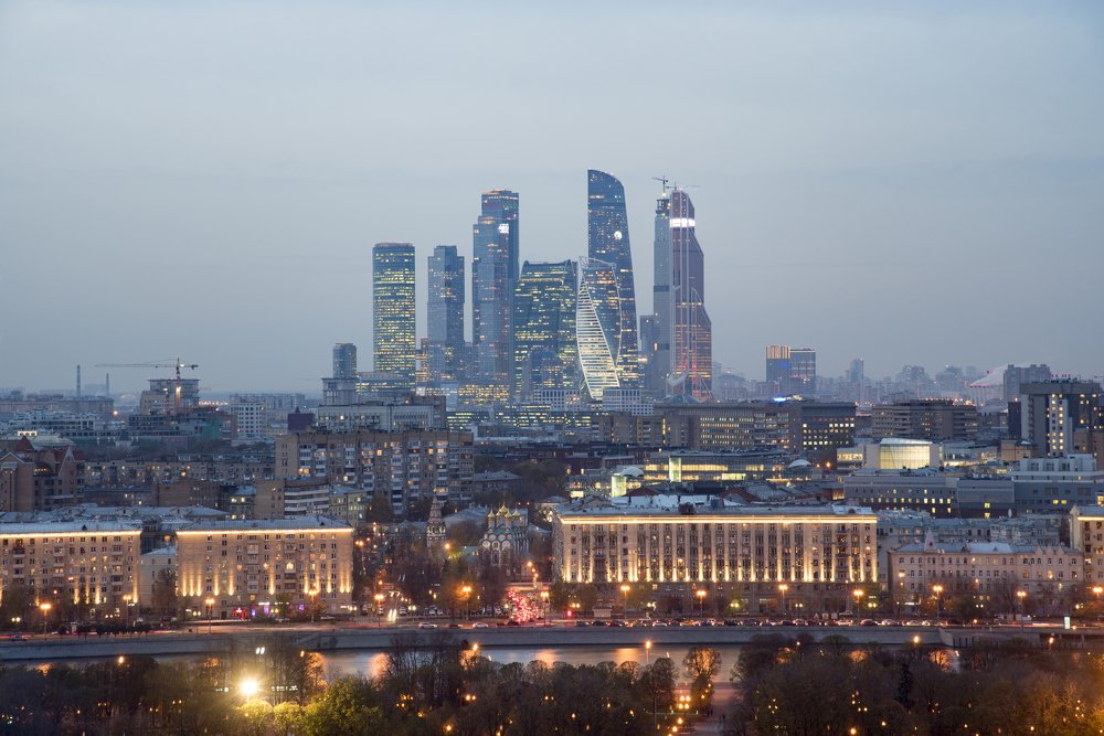 Вечерний Москва-сити