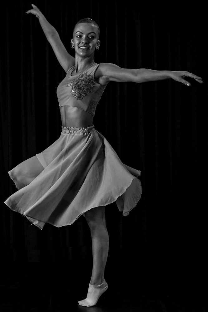 Flower on the dance floor.