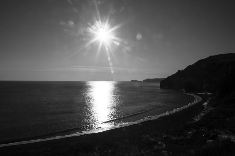 Зимнее солнце .