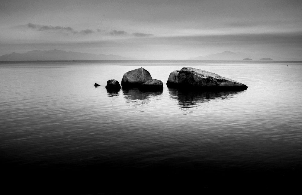 Rock's Alone on the sea