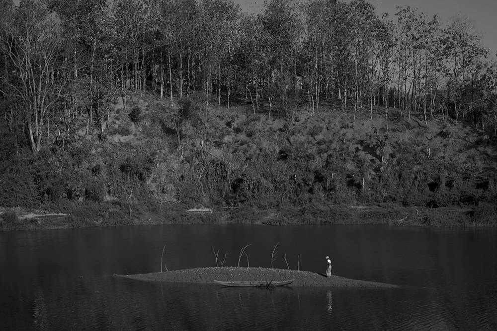 Grandma in the river